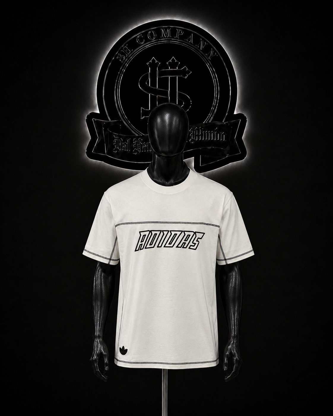 CAMISETA ADD COLOR/BLANCO DETALLE/ESTAMPADO/LOGO/ADELANTE