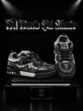 ZAPATILLAS LV COLOR NEGRO/DETALLE/STREETWEAR/PERLADO