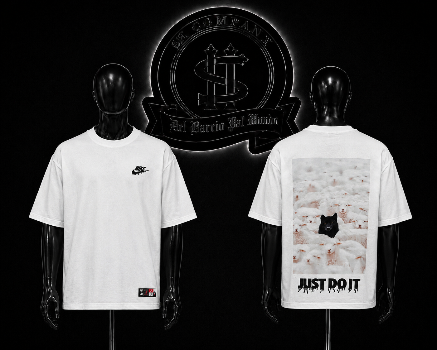 CAMISETA NK COLOR/BLANCO DETALLE/ESTAMPADO/GRAFICO/ESPALDA