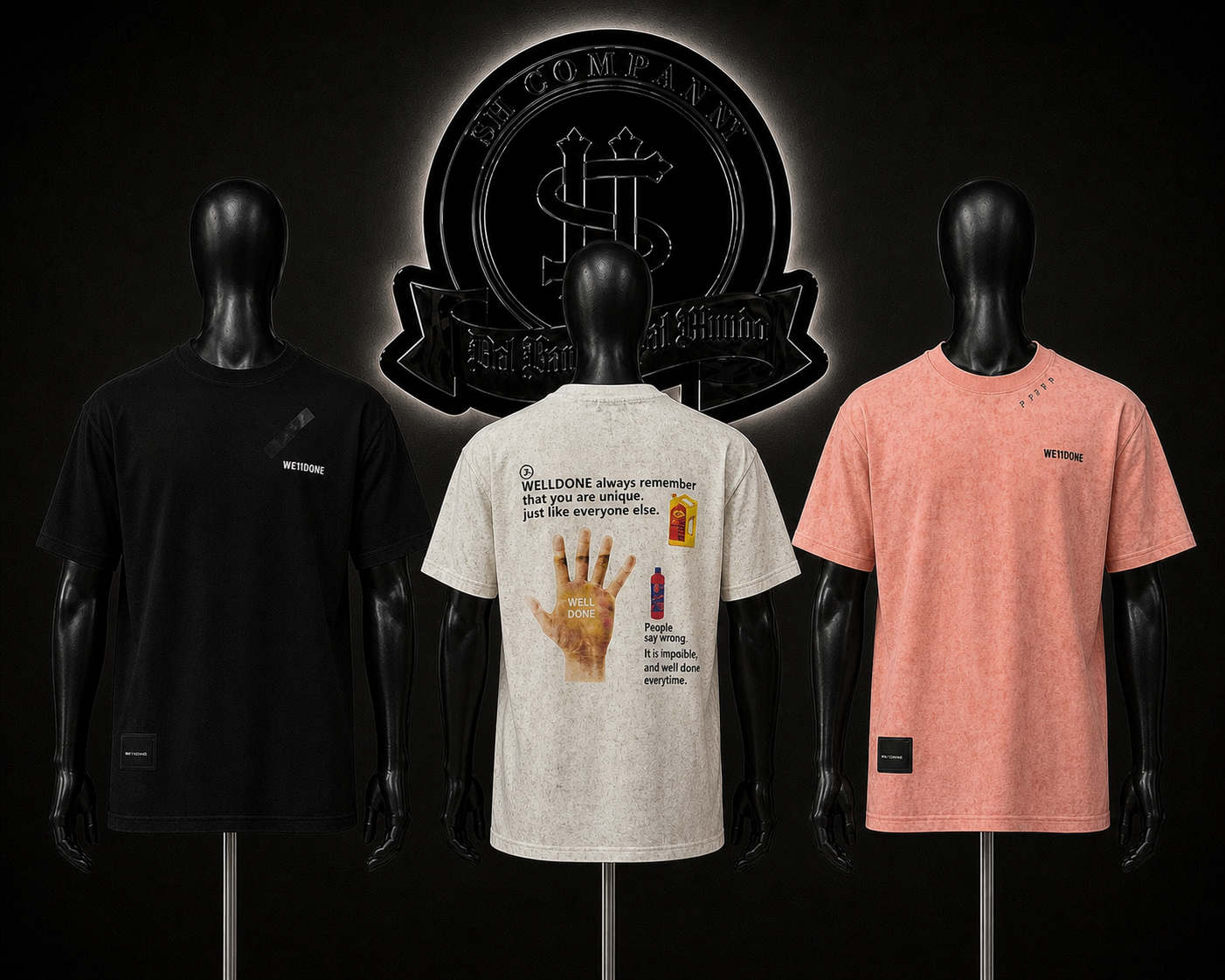 CAMISETA W11 COLOR/NEGRO/BLANCO/ROSA