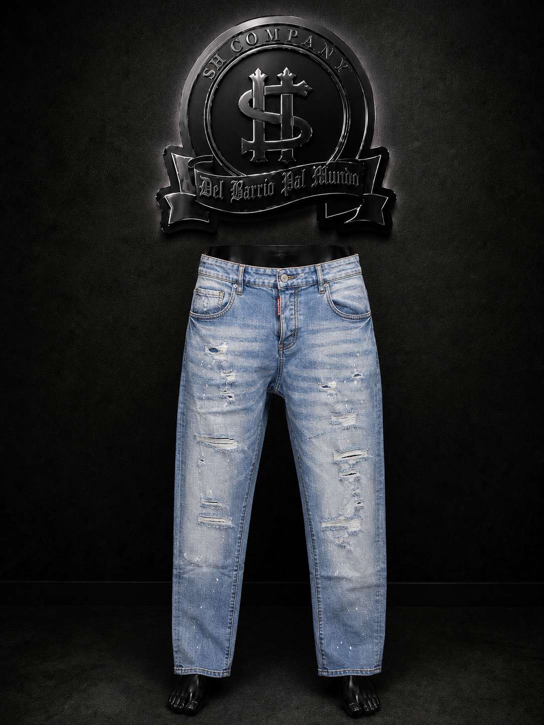 JEANS DQS2 COLOR/AZUL/CLARO DETALLES/ROTOS