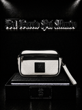 CARRIELES LV COLOR/BLANCO/NEGRO DETALLE/LOGO/RELIEVE