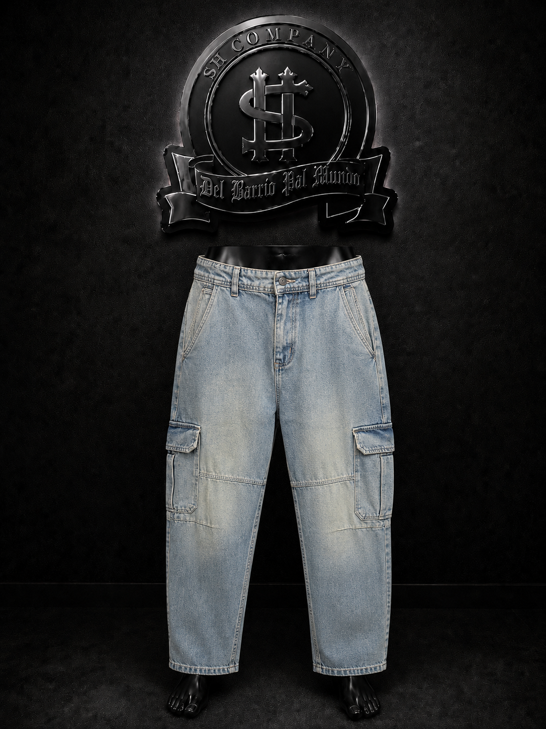 JEANS BAGGY BOTA RECTA COLOR/BICOLOR/AZUL/CLARO/BLANCO DETALLE/SOMBREADO