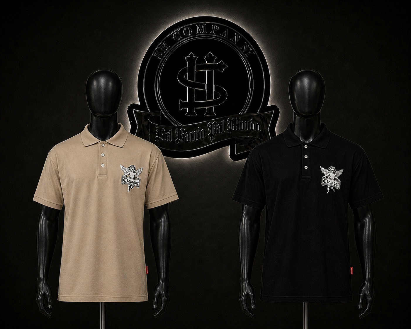 CAMIBUSO POLO CLM COLOR/BEIGI/NEGRO
