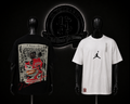 CAMISETA JRD COLOR/BLANCO/NEGRO DETALLES/ESTAMPADO/GRAFICO/ESPALDA