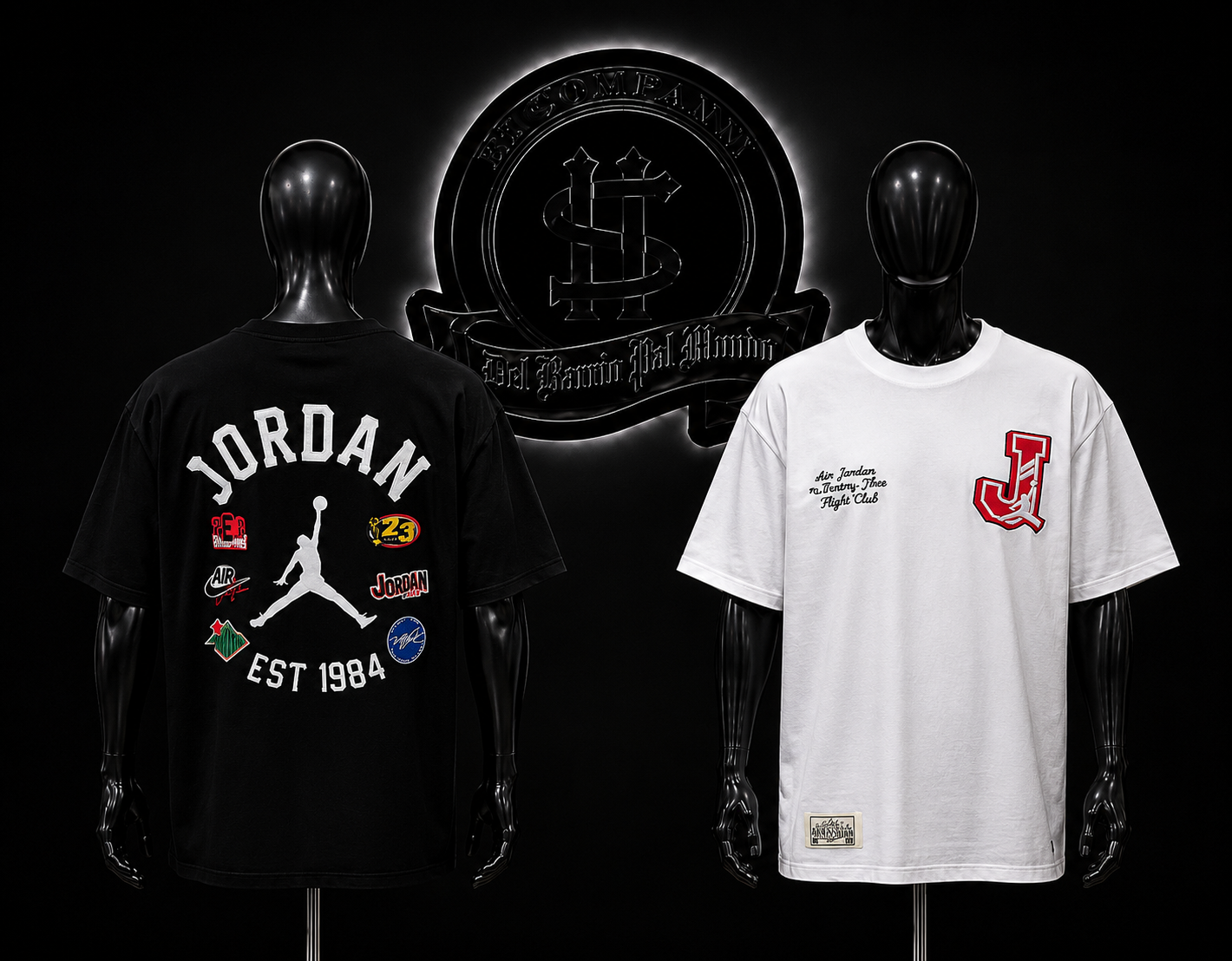 CAMISETA JRD COLOR/NEGRO/BLANCO DETALLES/ESTAMPADO/LOGOS/ESPALDA