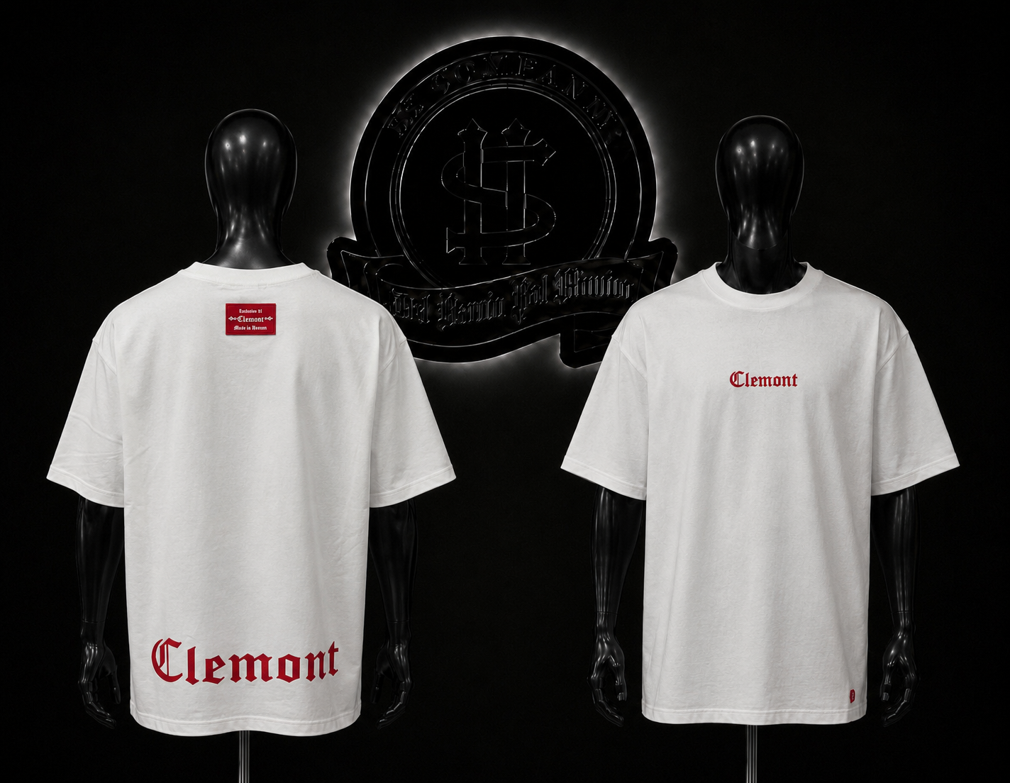 CAMISETA CLM COLOR/BLANCO DETALLES/ESTAMPADO/LOGO/ESPALDA