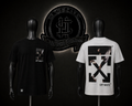 CAMISETA OFF COLOR/NEGRO/BLANCO DETALLES/ESTAMPADO/LOGO/ESPALDA