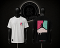 CAMISETA JRD COLOR/BLANCO/NEGRO DETALLES/ESTAMPADO/LOGO/GRAFICO/ESPALDA