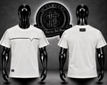 CAMISETA VLNTN COLOR BLANCO/DETALLE/LINEA FRONTAL LOGO "V"/LOGO ESPALDA