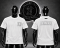 CAMISETA AMR COLOR BLANCO/DETALLE/PERLAS/LOGO PERLADO GRAFICO/LOGO ESPALDA PERLADO