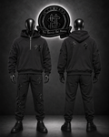 CONJUNTO CHMTH HRTH COLOR GRIS/DETALLES/CRUCES SACO-SUDADERA FRONTAL