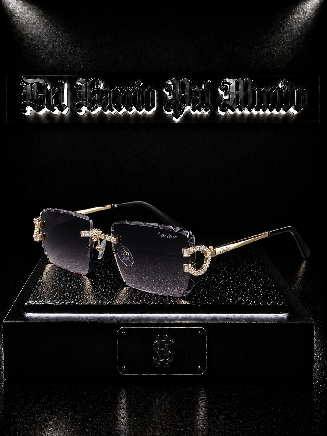GAFAS CRTR/RECTANGULAR/BOLD/FRAME "HERRADURA"/GOLD EDITION