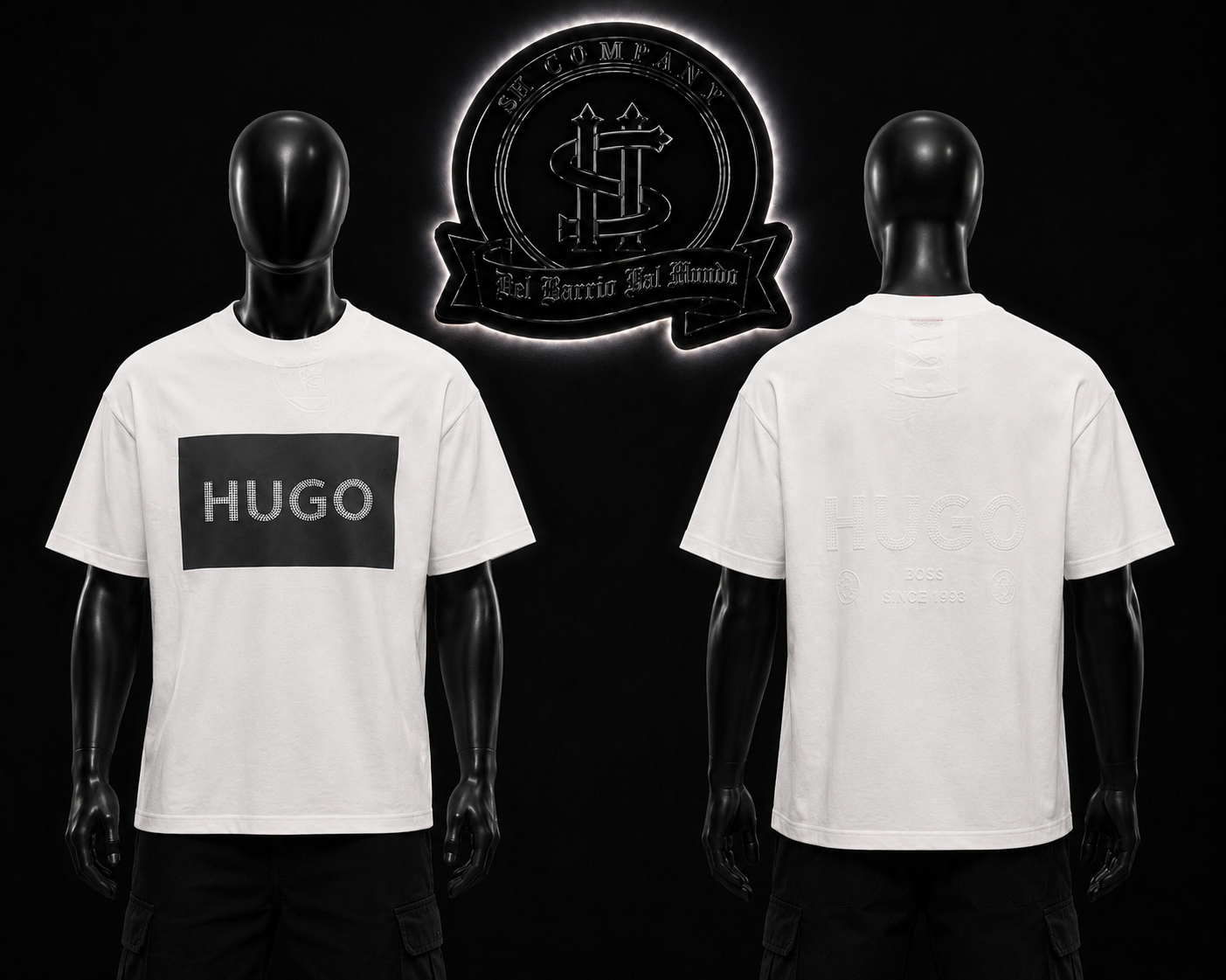 CAMISETA HG COLOR/BLANCO DETALLES/ESTAMPADO/GRAFICO/ADELANTE
