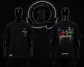 CAMISETA CH COLOR/NEGRO DETALLES/ESTAMPADO/GRAFICO/MULTICOLOR/ESPALDA/LOGO/PEQUEÑO/MULTICOLOR/ADELANTE