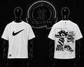 CAMISETA NK COLOR/BLANCO DETALLES/ESTAMPADO/GRAFICO/ESPALDA/LOGO/ADELANTE/GRAFICO