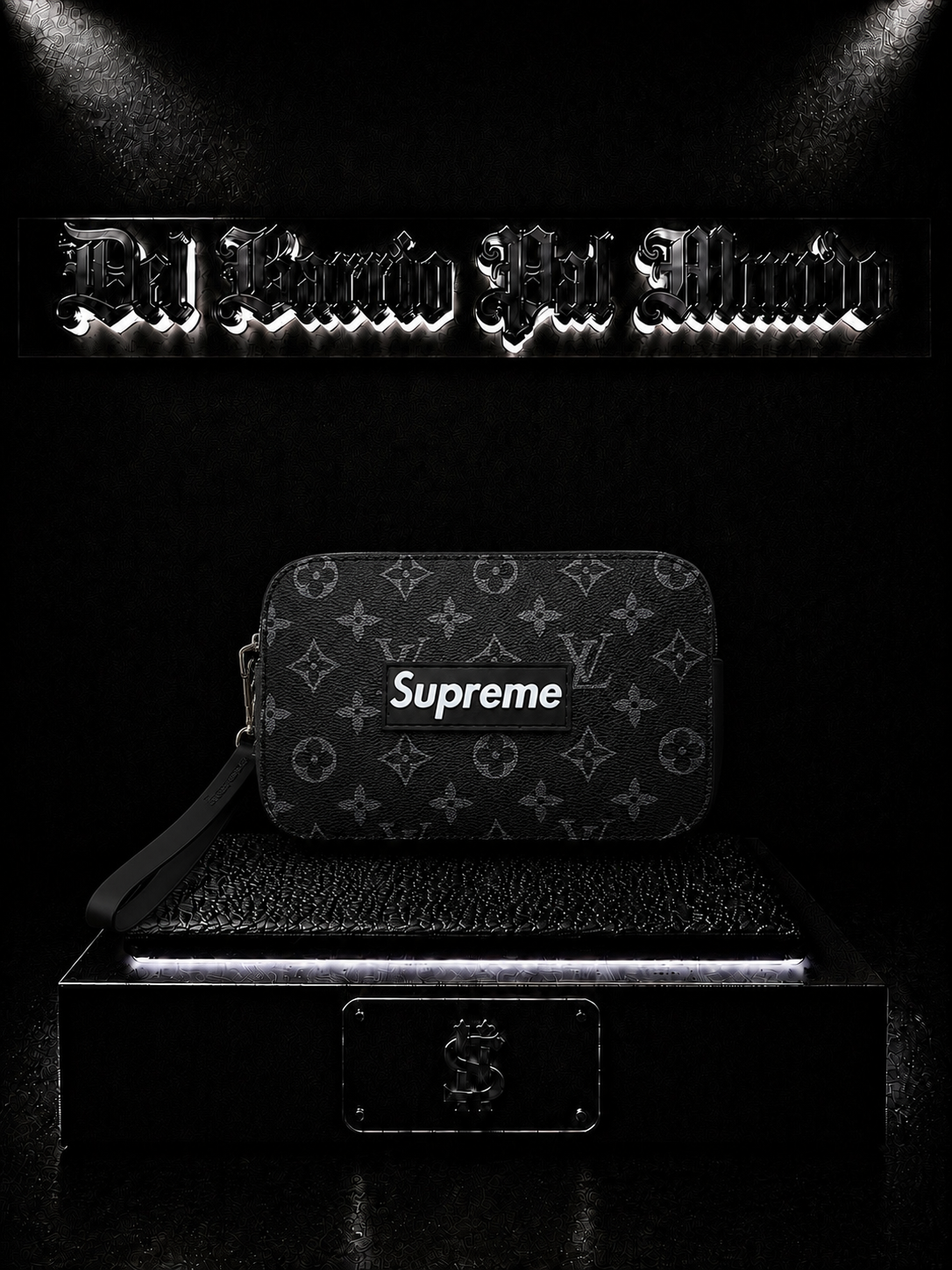 CARRIELES LV X SPRM COLOR/NEGRO DETALLE/LOGO/ESTAMPADO