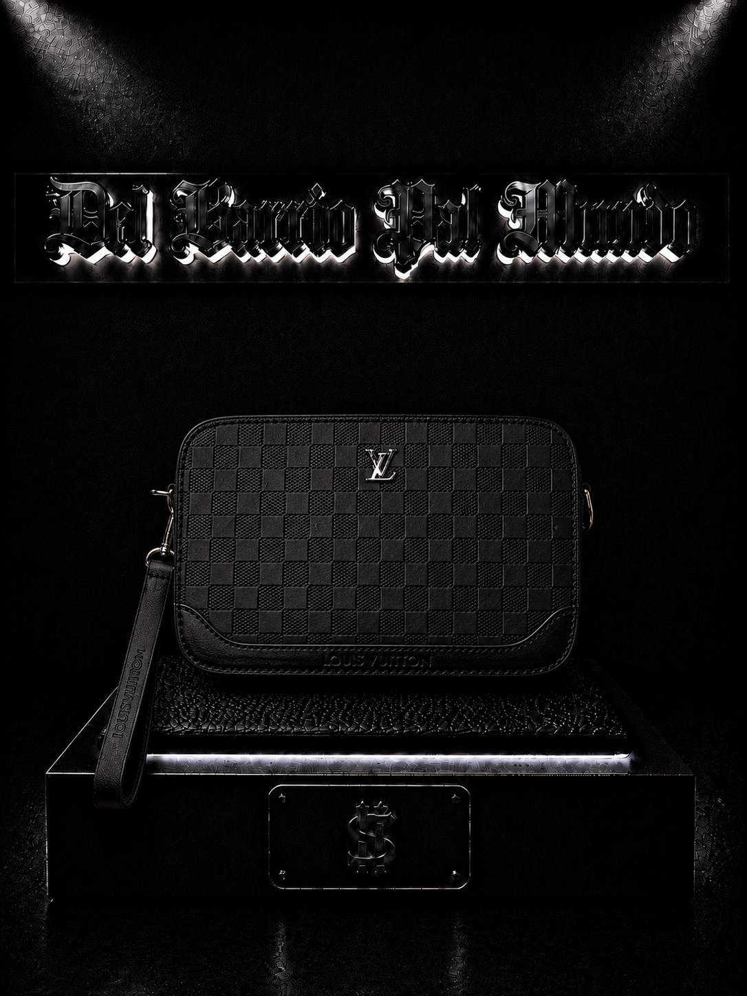 CARRIELES LV COLOR/NEGRO DETALLE/LOGO/ESTAMPADO