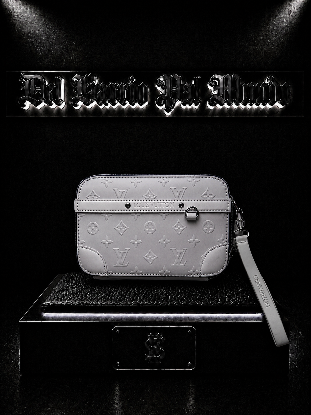 CARRIELES LV COLOR/BLANCO DETALLE/LOGO RELIEVE