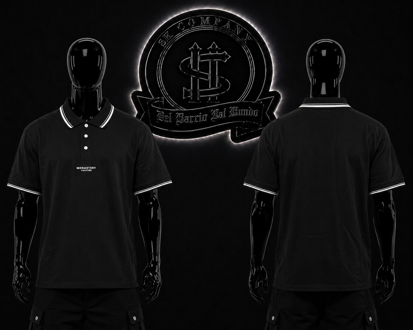 CAMIBUSO POLO MNSTR COLOR/NEGRO