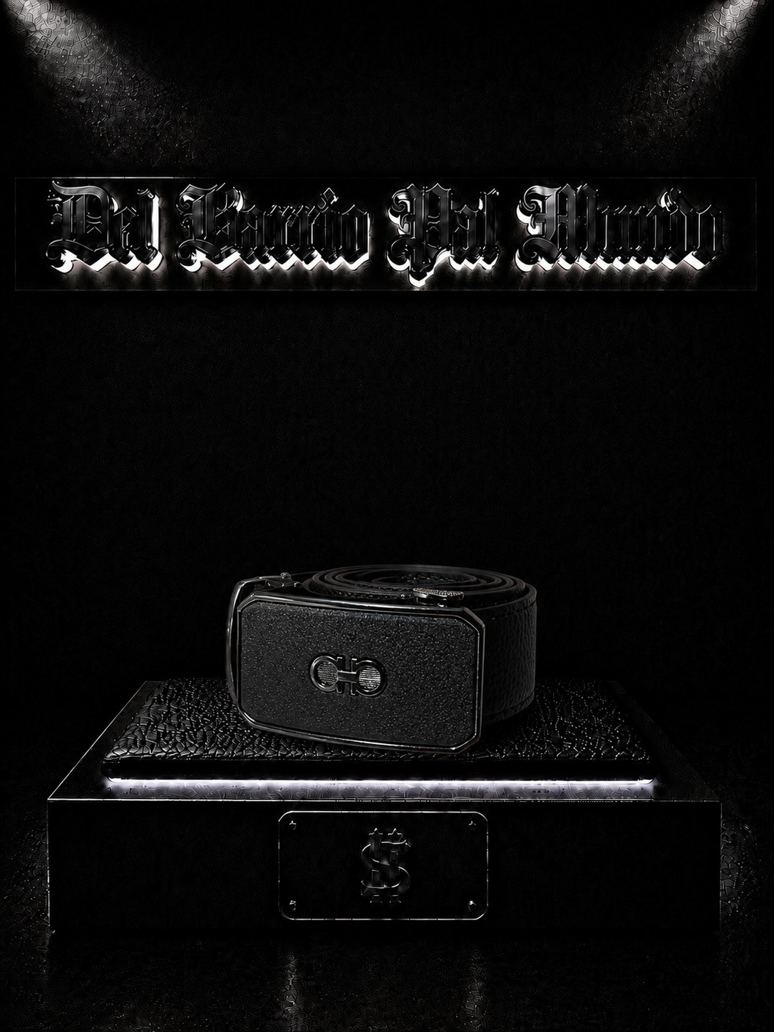CORREA RETRACTIL FRRGM NEGRO/PLATEADA/HEBILLA/NEGRA