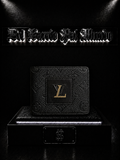 BILLETERA LV COLOR/NEGRO/DETALLES/PLACA/TEXTURA