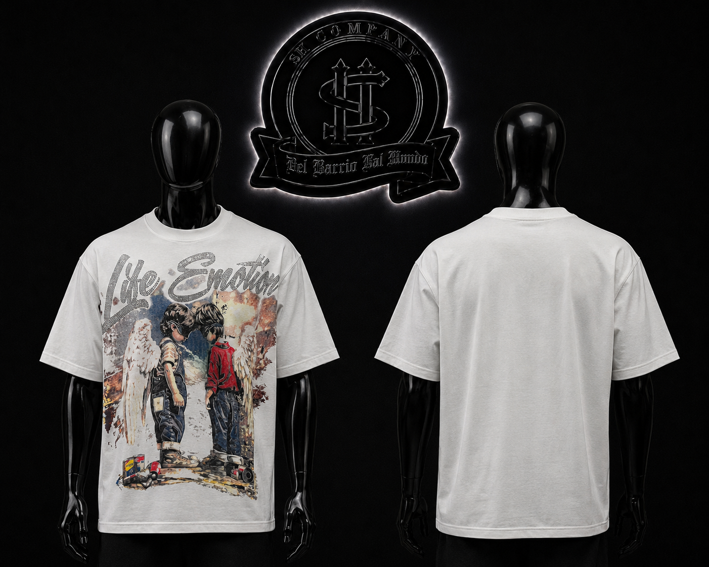 CAMISETA MTN COLOR/BLANCO DETALLES/ESTAMPADO/ADELANTE/GRAFICO