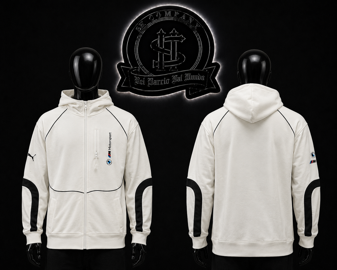 SACO PM X BMW COLOR/BLANCO/DETALLE/LINEAS VERTICALES/NEGRO