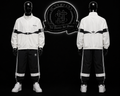 CONJUNTO DDS COLOR/NEGRO/BLANCO/DETALLES/ESPALDA/LOGO/SUDADERA/DISEÑO/LINEAS BLANCO