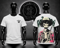 CAMISETA GDSPD COLOR BLANCO/DETALLE/LOGO DELANTERO/ESTAMPADO ESQUELETO GRAFICO ESPALDA