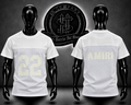 CAMISETA AMR COLOR BLANCO/DETALLE/TRANSPIRABLE/ESTAMPADO DELANTERO/LOGO ESPALDA