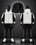 CONJUNTO DDS COLOR NEGRO-BLANCO/DETALLES/LOGO DELANTERO/ LOGO ESPALDA