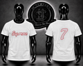 CAMISETA SPRM COLOR BLANCO/DETALLE/PERLADO/ESTAMAPADO PERLADO DELANTERO/ESTAMPADO PERLADO ESPALDA